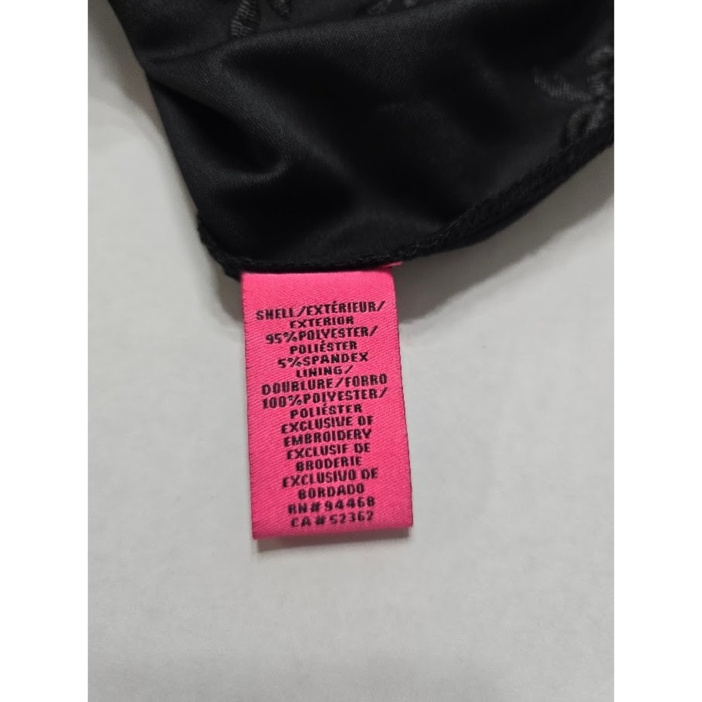 NWT Betsey Johnson Black Dress‎ One Shoulder Floral Embroidery Party Cocktail - Picture 4 of 12